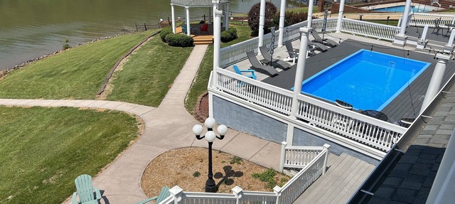 7 Bed Lakefront Villa with a Pool and Pontoon boat available for rent! in Charlotte