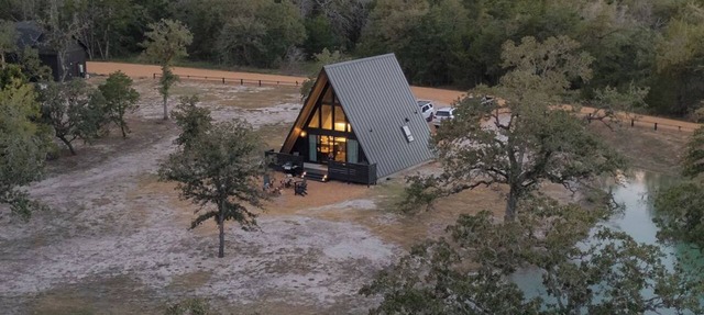 A quiet A-frame escape in the Texas countryside, made for slowing down. in Ledbetter