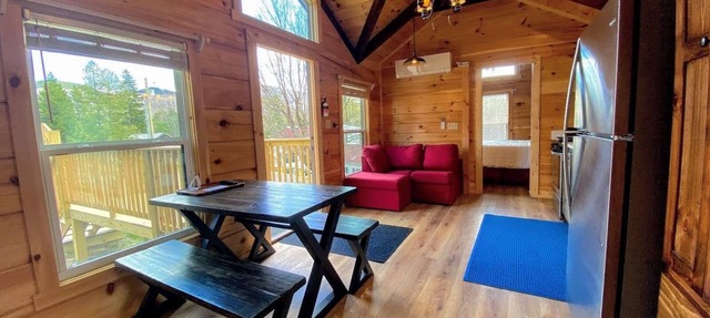 BMV1 Awesome "Tiny Home" A/C, Mountain Views, Minutes to Skiing, Hiking, Attractions, Dog Friendly! in Twin Mountain