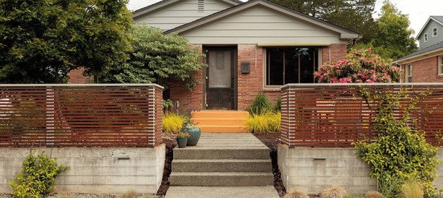 Eclectic Redbrick Rambler near Japanese Gardens in Seattle