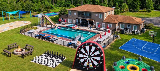 Game Estate with Private Waterpark - Sleep 54 in Clermont