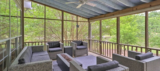 Lakefront House with Private Dock + Fire Pit! in Eatonton