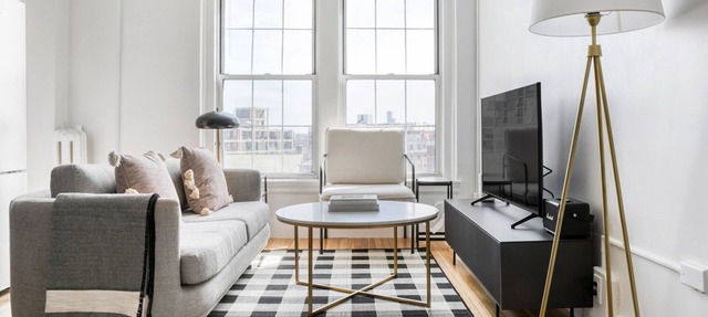 Modern Brookline 2BR w/ Elevator & Gym, near Green Line, by Blueground in Boston