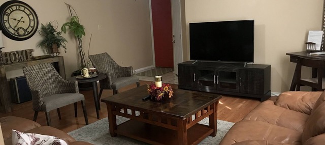 ⭐️ Private Modern-Rustic home with green belt view. Military Discount Available! in San Antonio