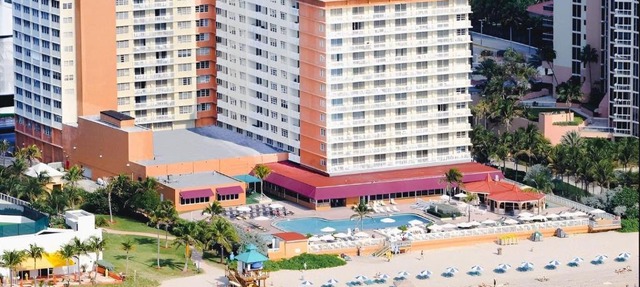 RARE FIND - Perfectly Located Relaxing Beach Front studio at the Marco Polo Resort - Collins Ave - Sunny Isles Beach - near aventura mall and more in Sunny Isles Beach
