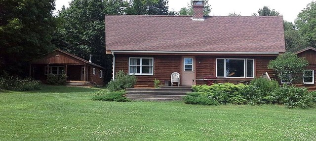Rustic Camping Cabin with Fireplace in Private Woods near Bangor, Maine in Exeter