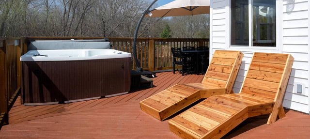 Whispering Willows Sanctuary | Wellness & Waterfront Oasis w/Hot Tub, Sauna, Fire Pit & Pier in Spring Grove