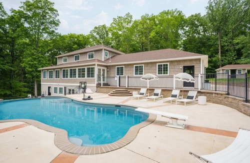 Lewisville House | Woodland Retreat at Fair Hill- Hot Tub, Pool, and Sport Court