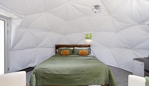 Pleasant River Glamping Dome 2 King Bed in Bethel